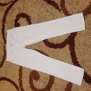 7 For All Mankind White Straight Leg Jeans Size 28